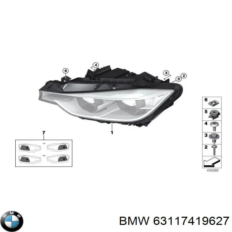 63117419627 BMW luz esquerda