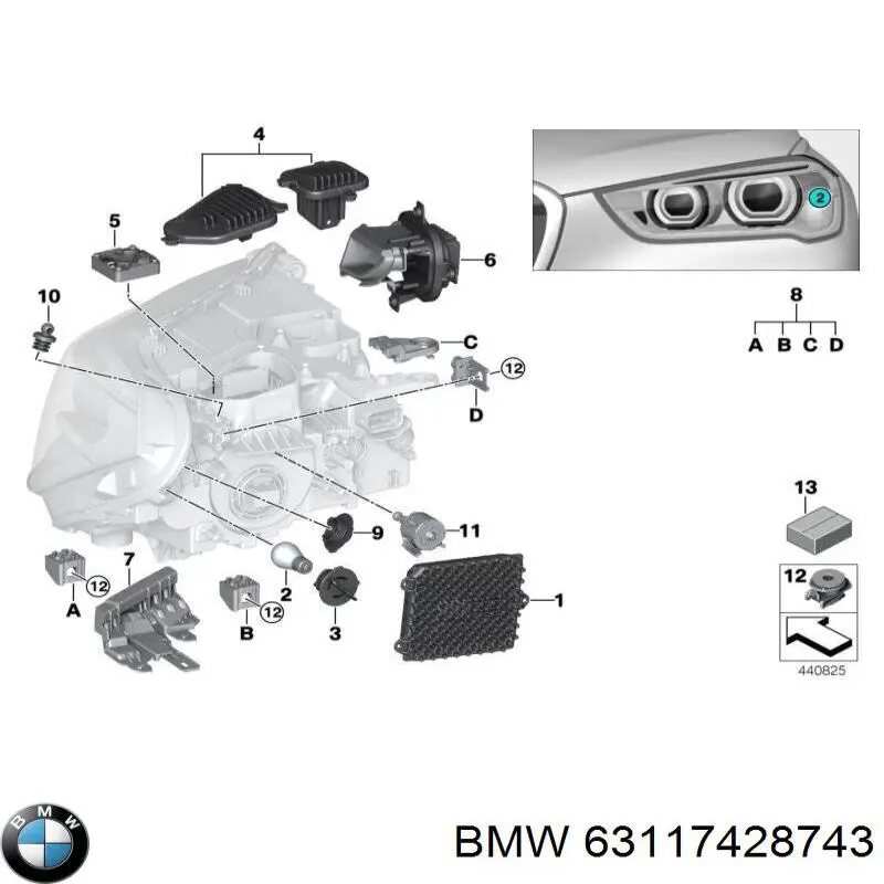  63117428743 BMW