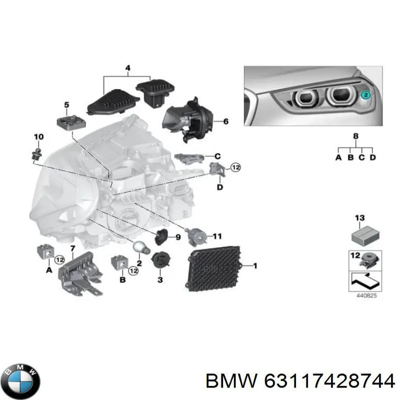  63117428744 BMW