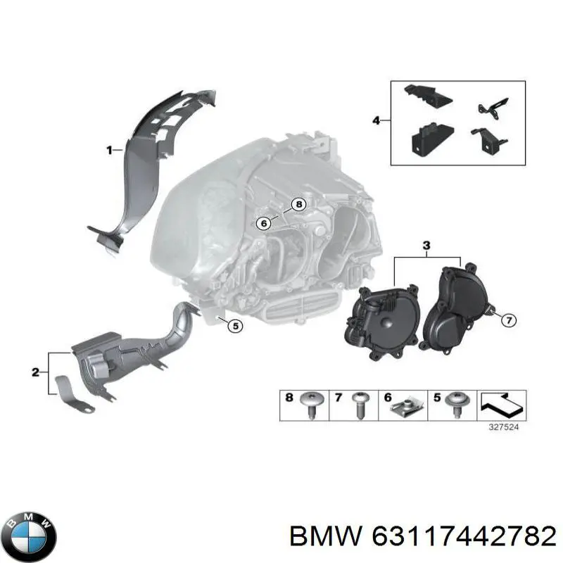  BMW 63117442782 цена, от 166.20 USD