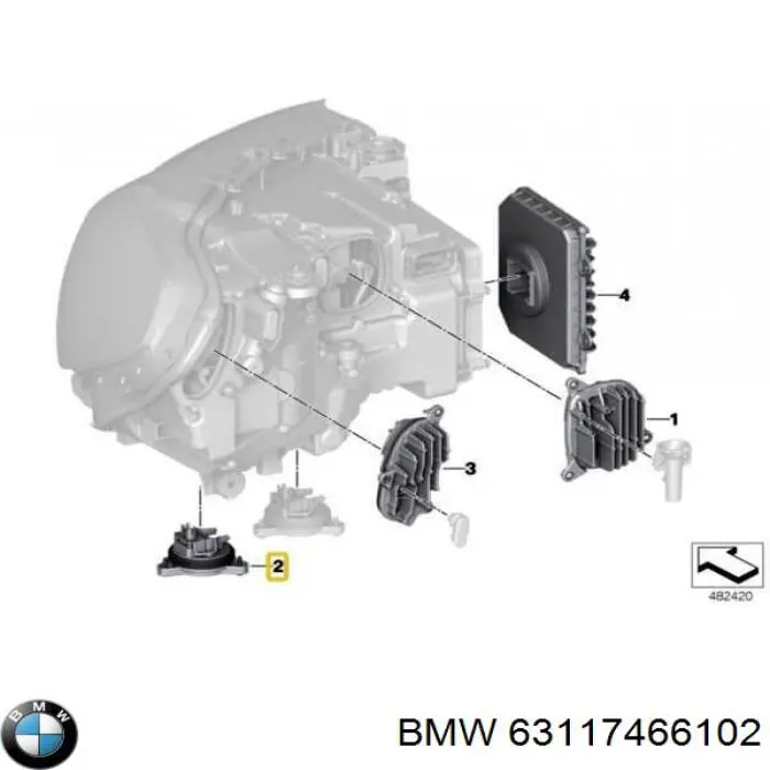  BMW 7466102 цена, от 22.57 USD