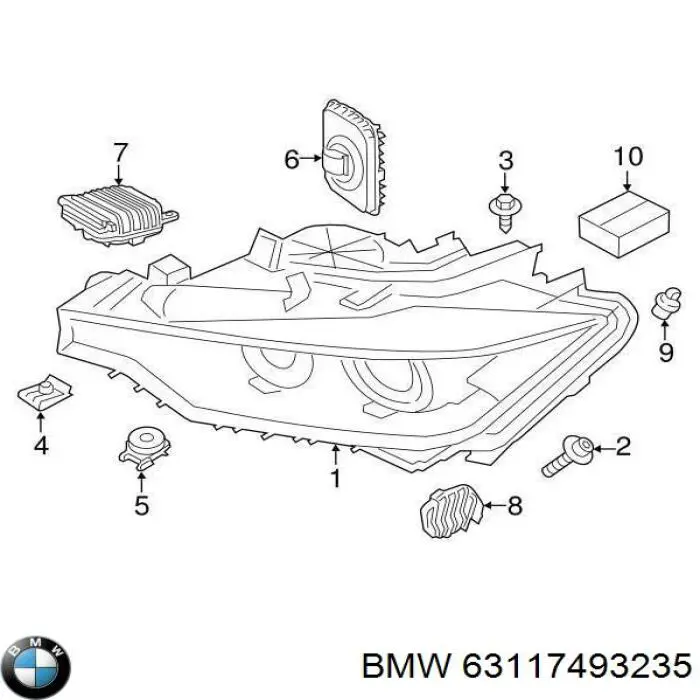  BMW 63117493235 цена, от 79.73 USD
