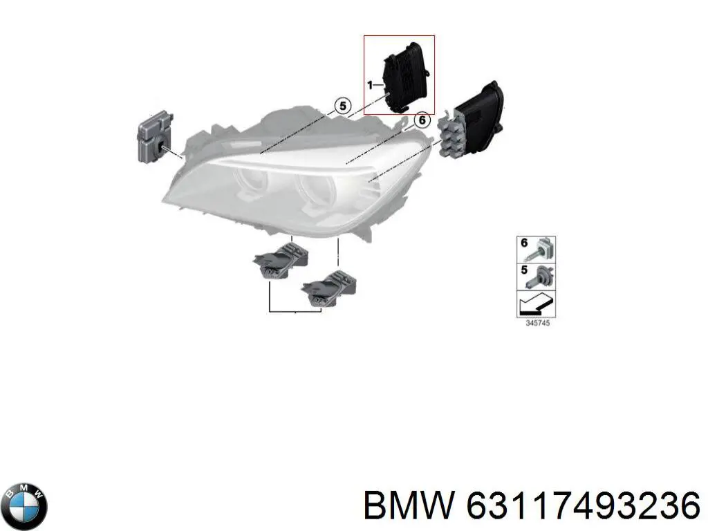 63117493236 BMW 