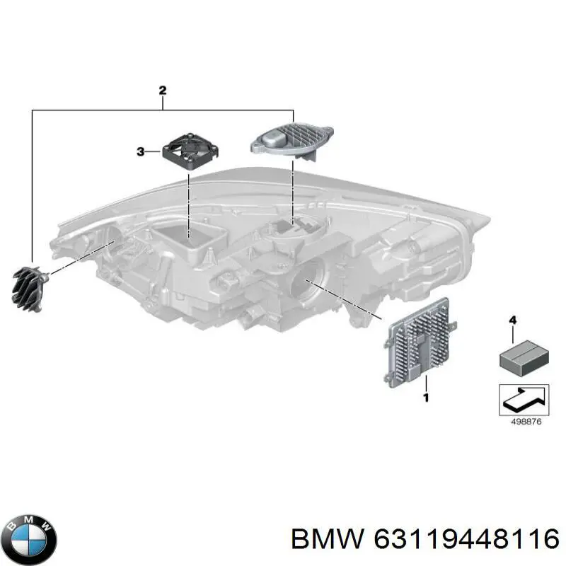 BMW 63119448116 цена, от 129.84 USD