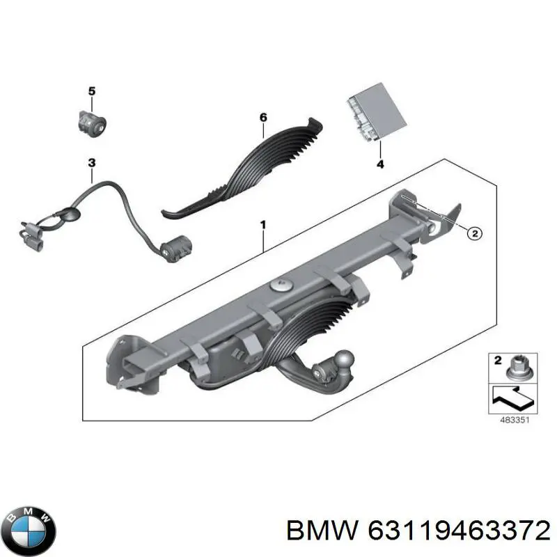 Стойка задняя, левая BMW 63119463372 цена, от 81.64 USD