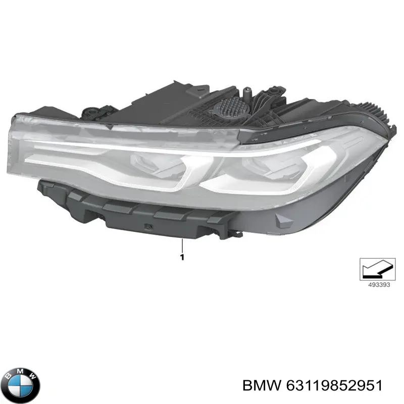 Фара левая BMW 63117933321 цена, от 564.97 USD
