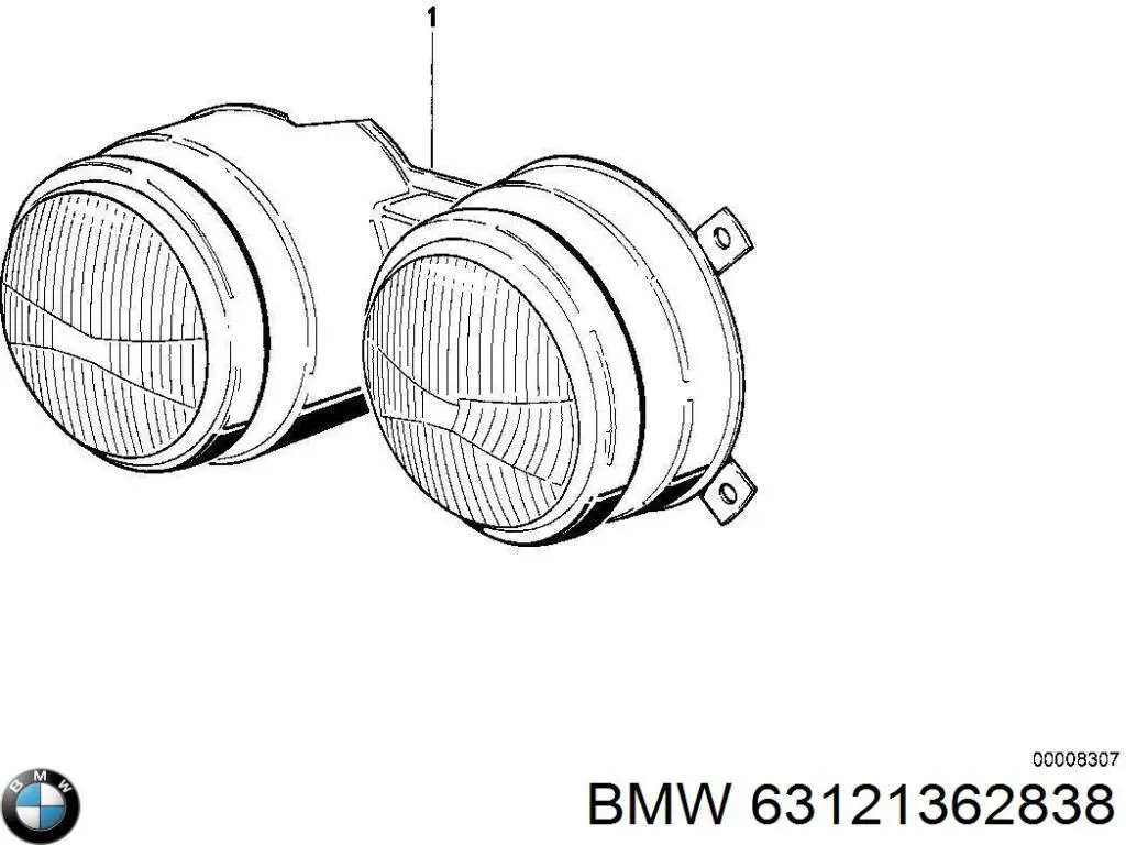 Фара правая 63121362838 BMW