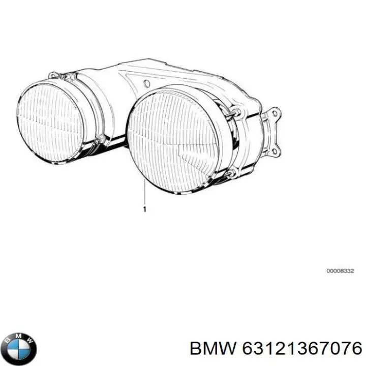 Фара правая на BMW 5 (E28) купить.