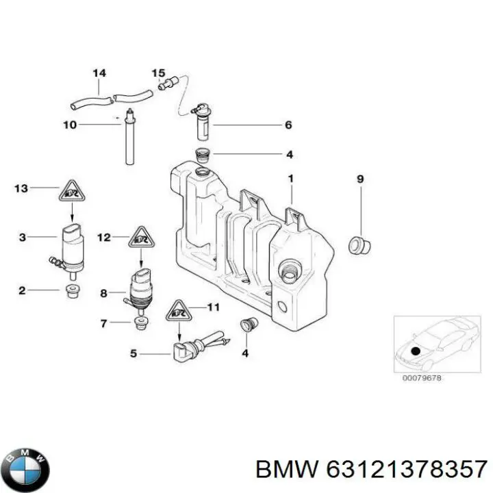  BMW 63121378357 цена, от 63.35 USD