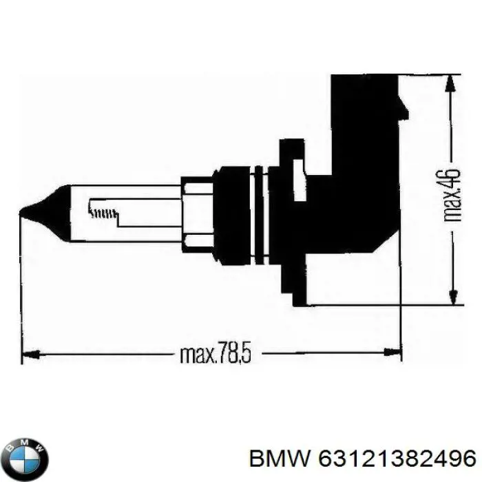 Лампочка ближнего света BMW 63121382496 цена, от 4.32 USD
