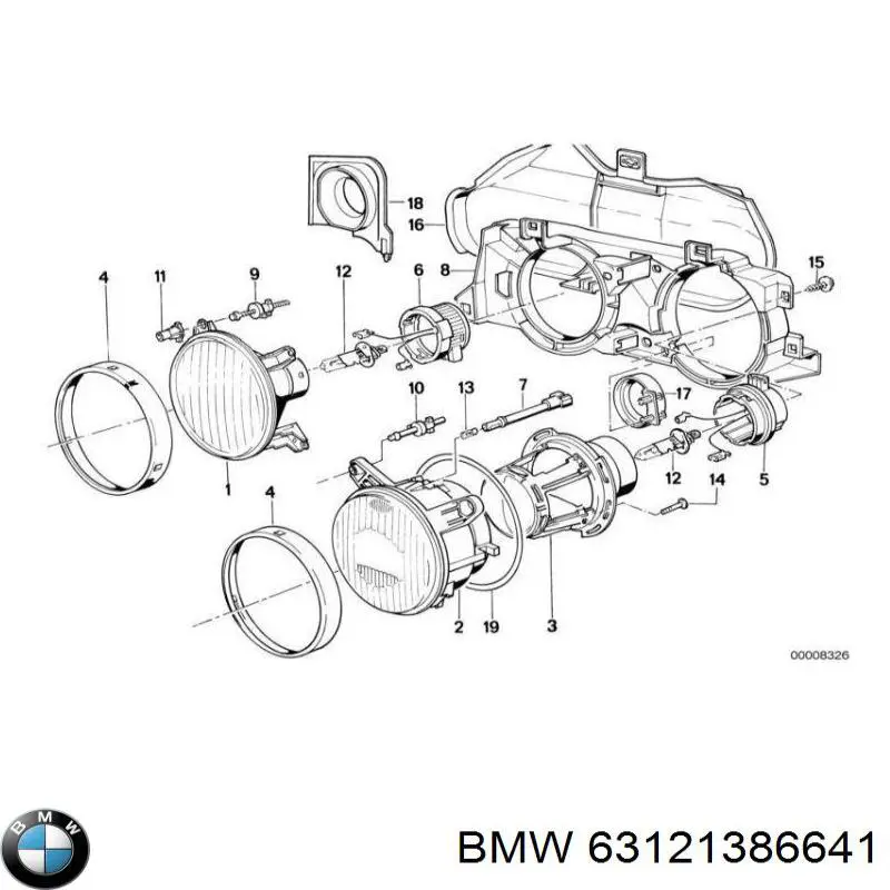 Кольцо приемной трубы глушителя 63121386641 BMW