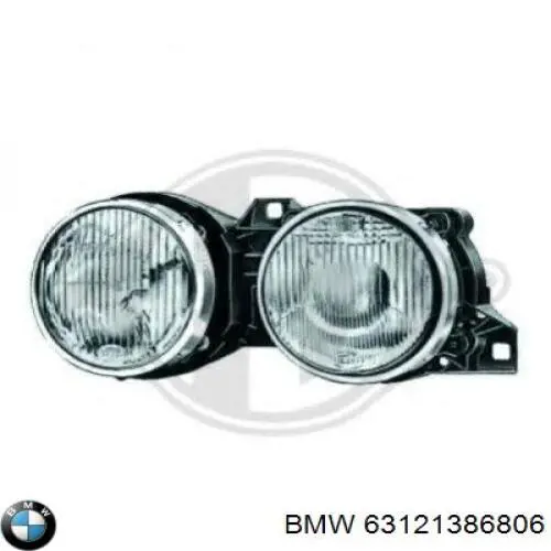 Фара правая BMW 63121386754