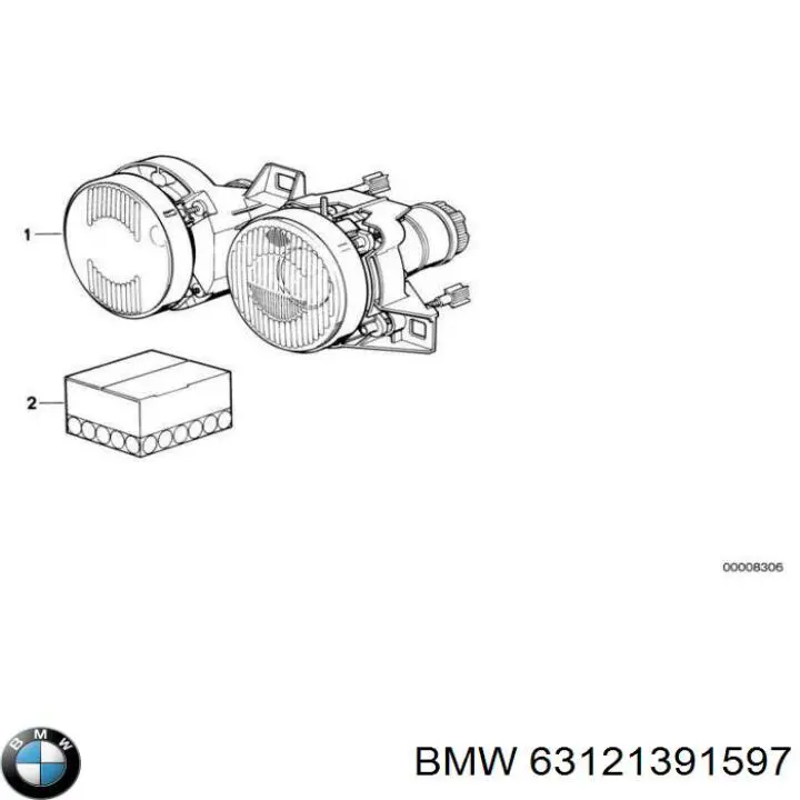 Левая фара 0434572R8 BMW