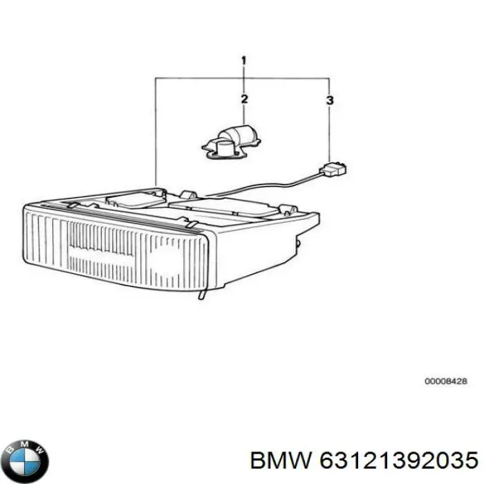 63121392035 BMW фара левая