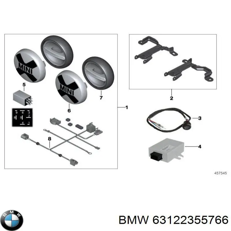  BMW 63122355766 цена, от 124.34 USD