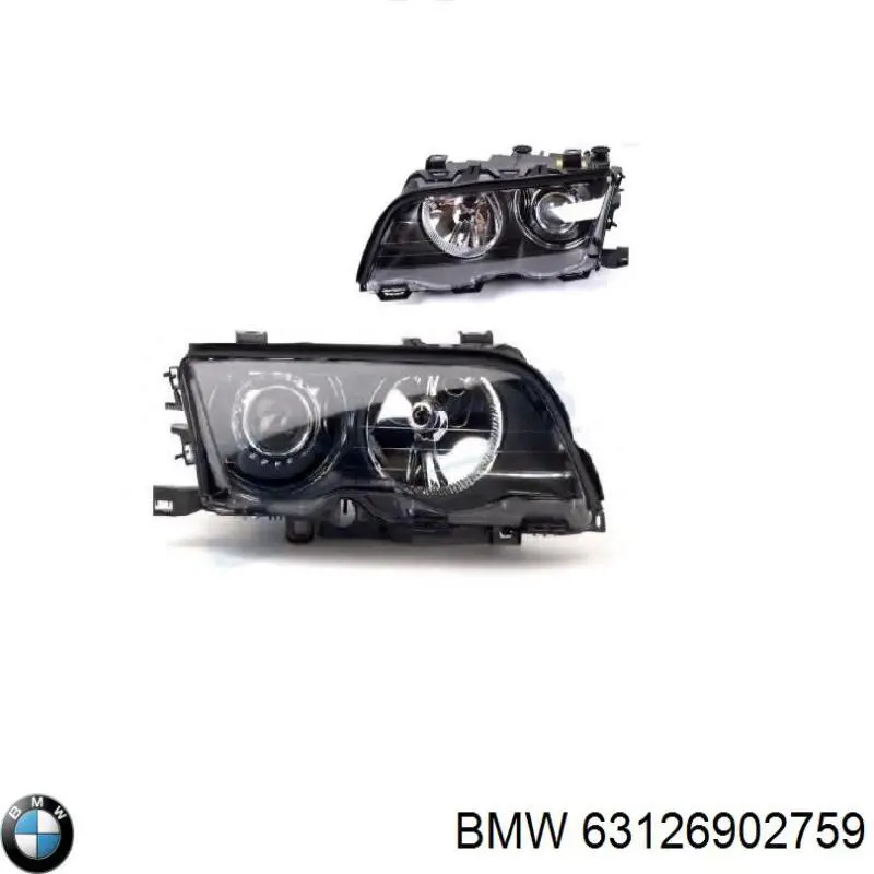 Левая фара 0301089275 BMW