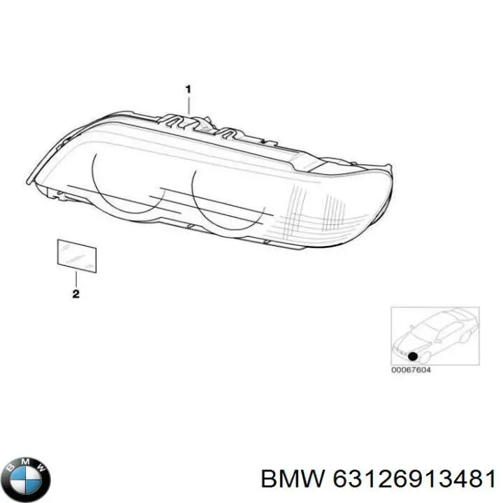 63126913481 BMW Фара