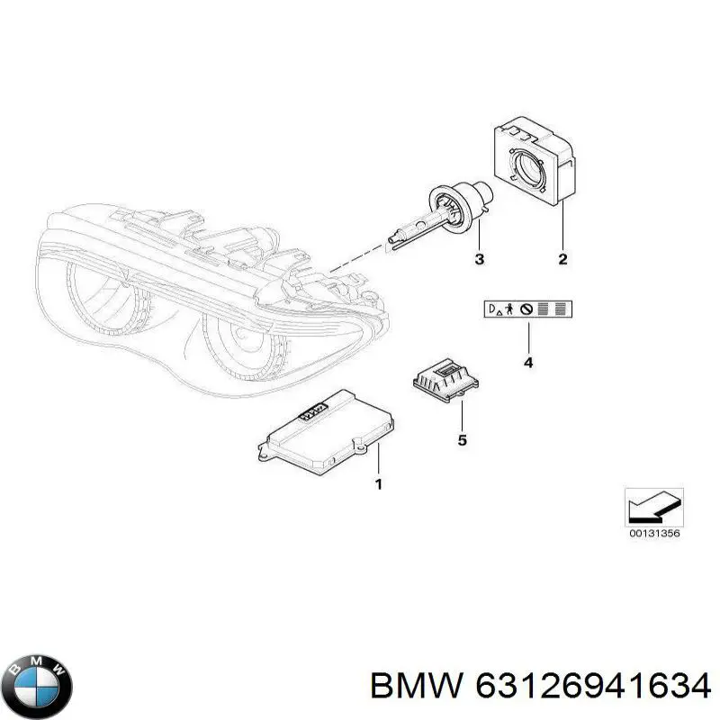 Модуль керування (ЕБК) адаптивного освітлення 63126941634 BMW