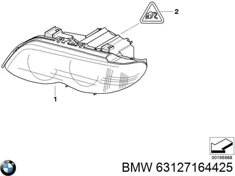 Фара левая BMW 63127164425 цена, от 146.51 USD