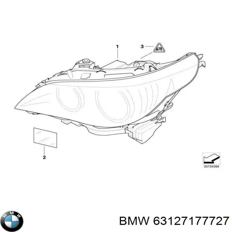Купить 63127177727 BMW Фара левая передняя