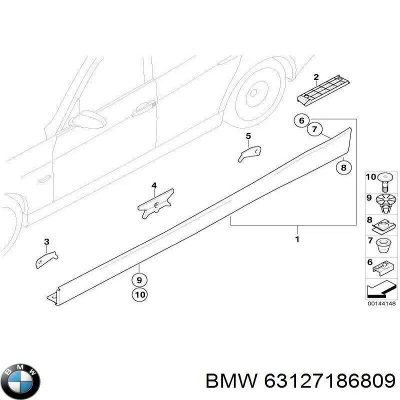 Правая блок фара BMW 63127186809 цена, от 633.47 USD