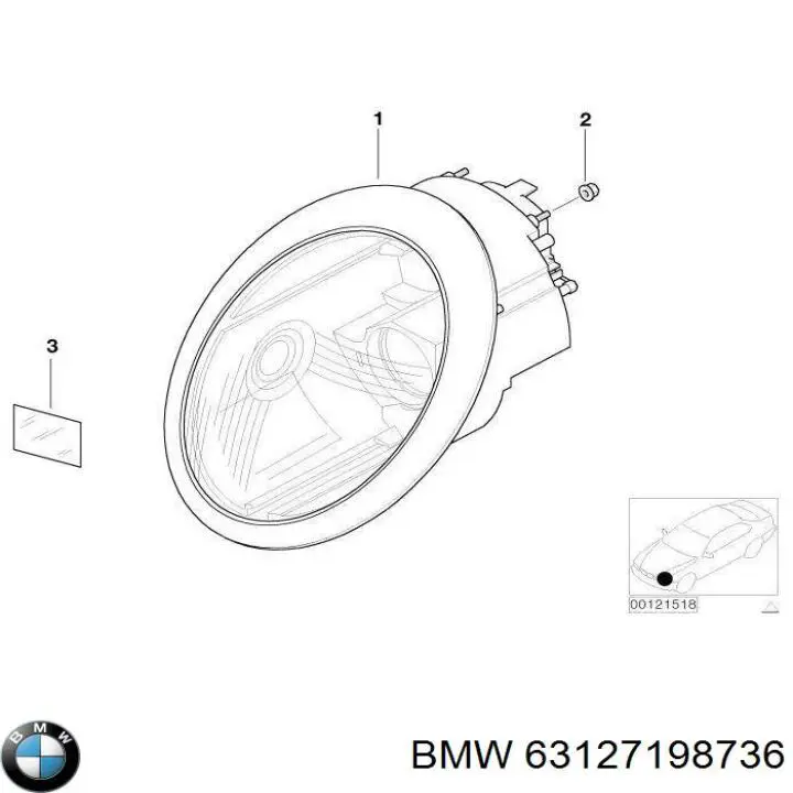 Правая блок фара BMW 63127198736 цена, от 76.35 USD