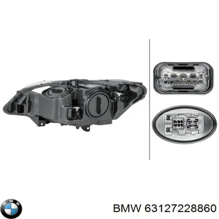 63127228860 BMW Фара передняя правая