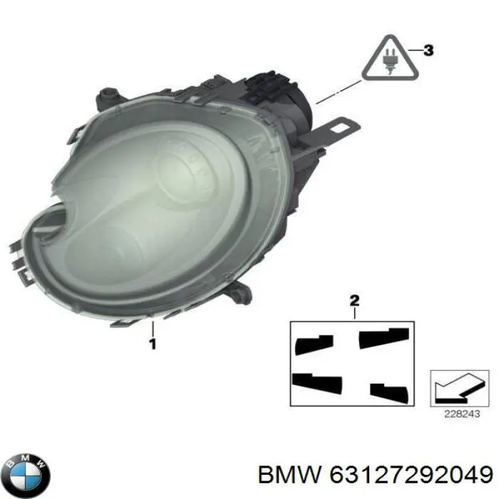 63127292049 BMW luz esquerda