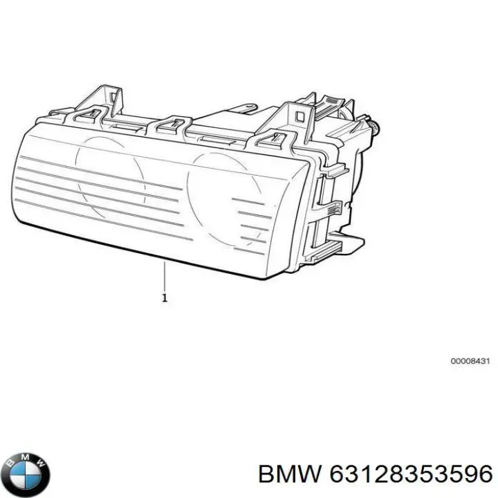 Фара правая 63128353596 BMW