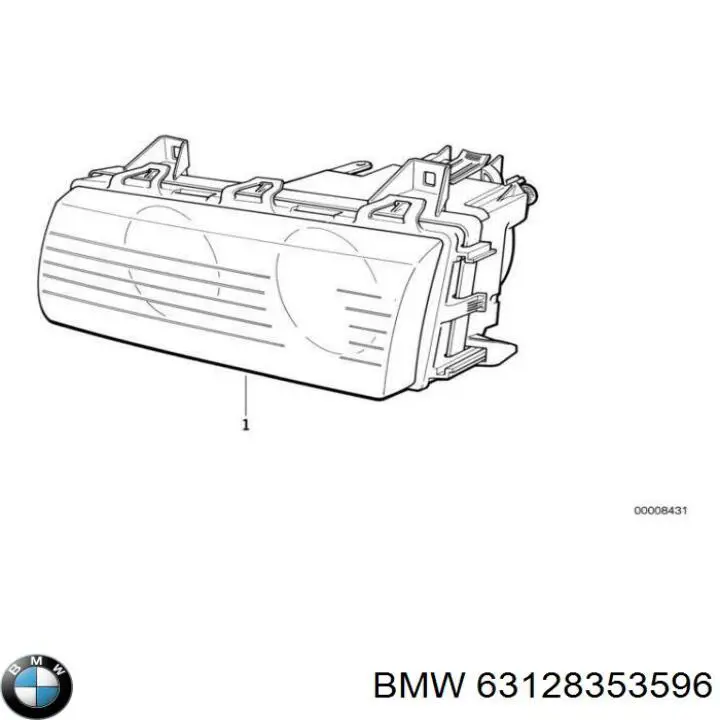 Правая блок фара BMW 63128353596 цена, от 583.44 USD