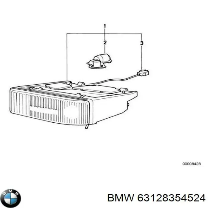 Фара правая на BMW 8 (E31) купить.