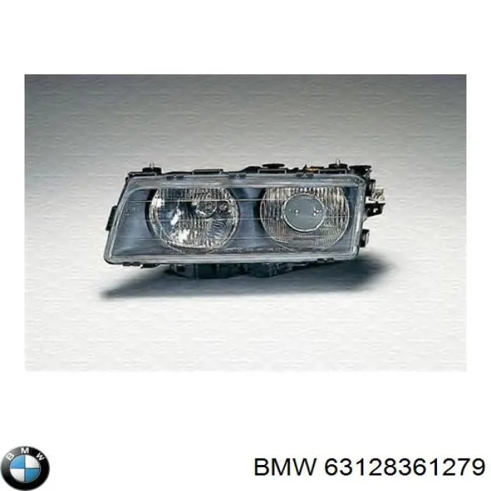 Стекло фары левой BMW 63128361279