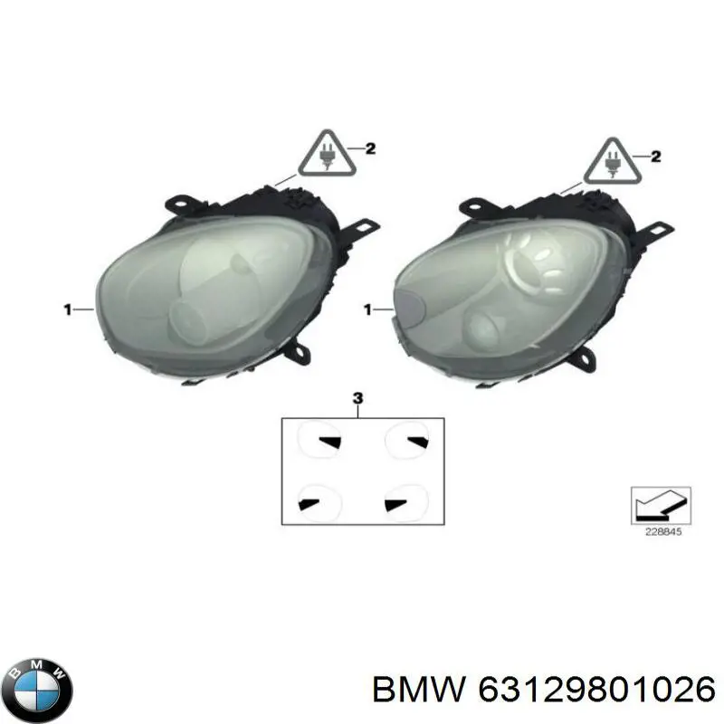 63129801026 BMW luz direita