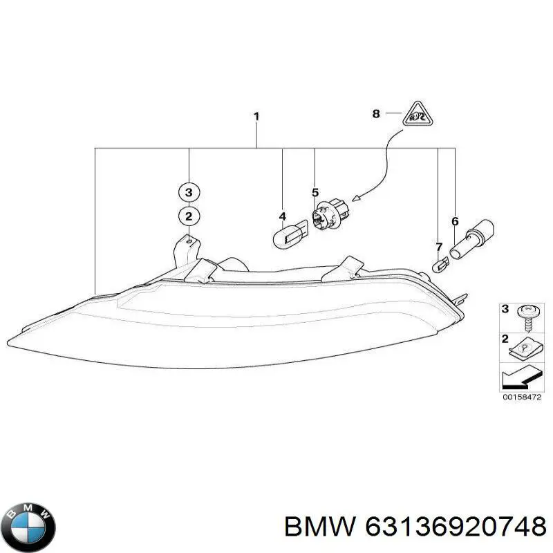 63137165806 BMW pisca-pisca direito