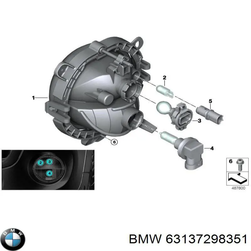 63137298351 BMW Указатель поворота крыла