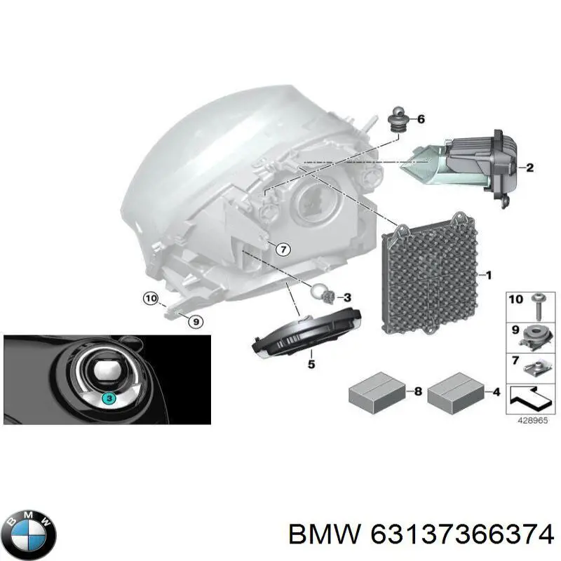 63137366374 BMW tampão de panela de motor