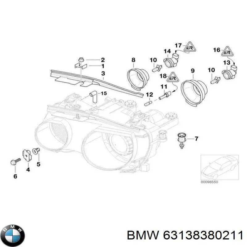  BMW 63138380211 цена, от 19.84 USD