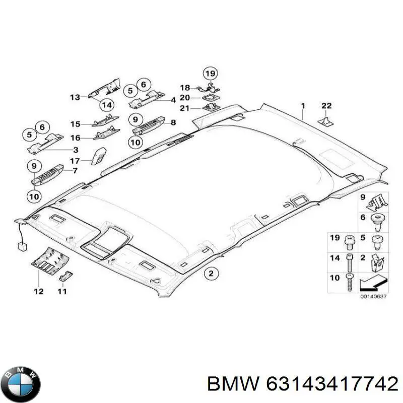 Отражатель бампера заднего правый BMW 63143417742 цена, от 25.08 USD