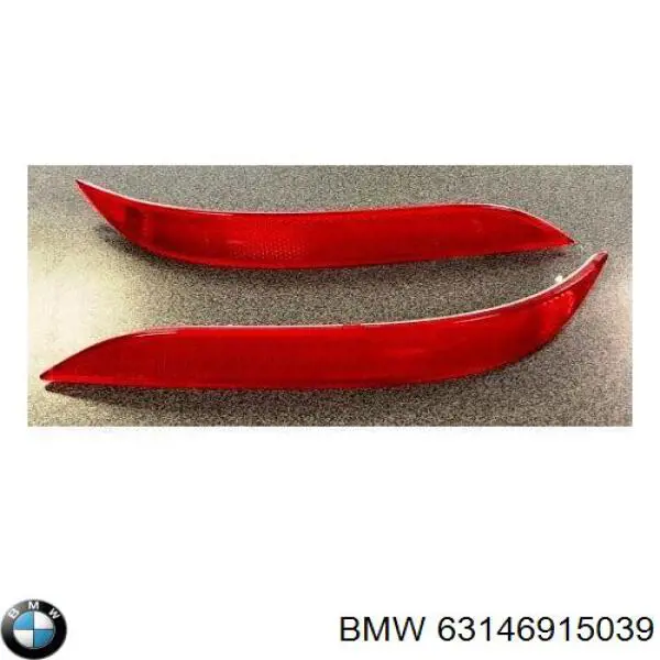 63146915039 BMW катафот (отражатель заднего бампера левый)