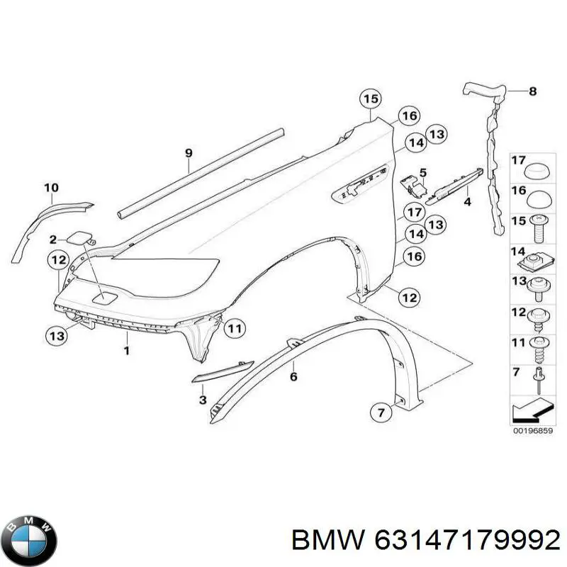 7016391 Autotechteile Катафот (отражатель) переднего бампера правый