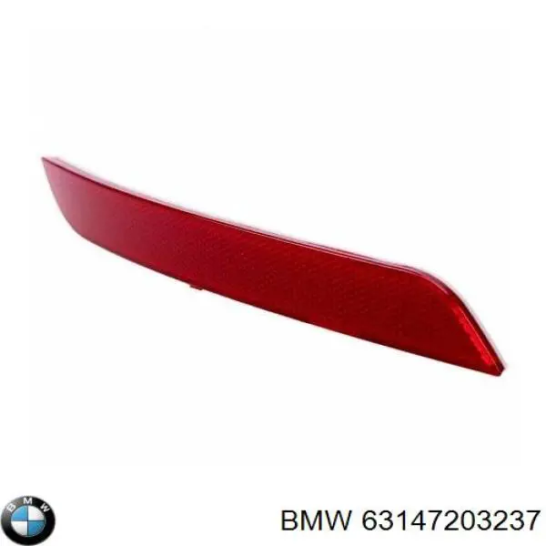 Левый отражатель заднего бампера BMW 63147203237 цена, от 12.70 USD