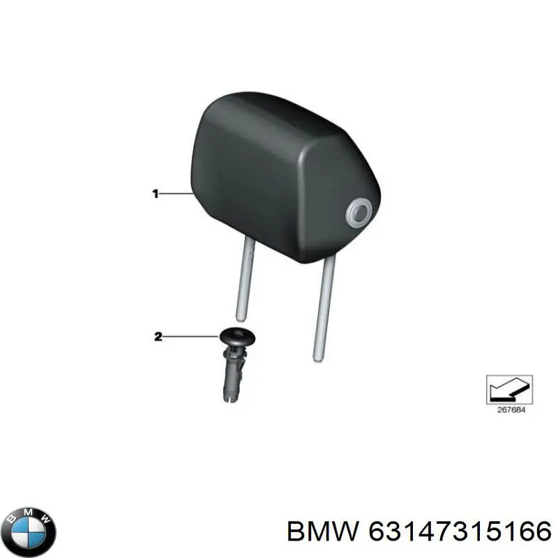 Купить 63147315166 BMW Правый катафот заднего бампера