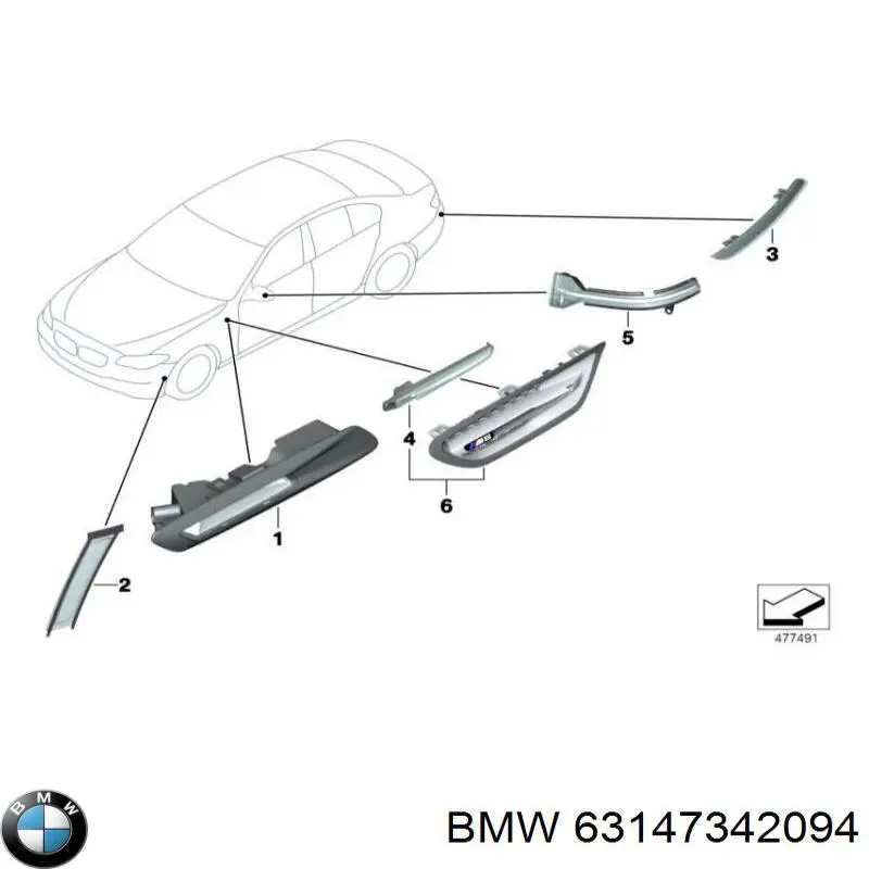 Купить 63147342094 BMW 
