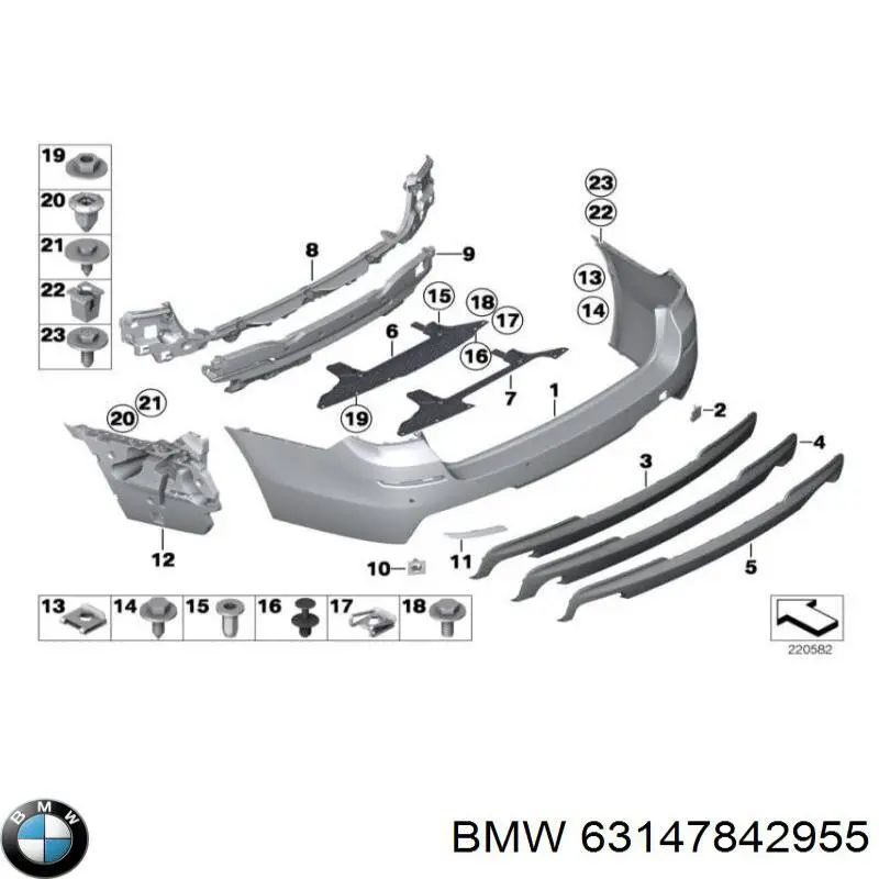 Левый отражатель заднего бампера Autotechteile 7016320 цена, от 16.33 USD