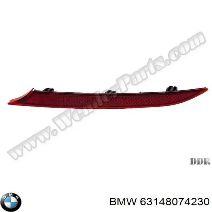 Отражатель бампера заднего правый BMW 63148074230 цена, от 11.78 USD