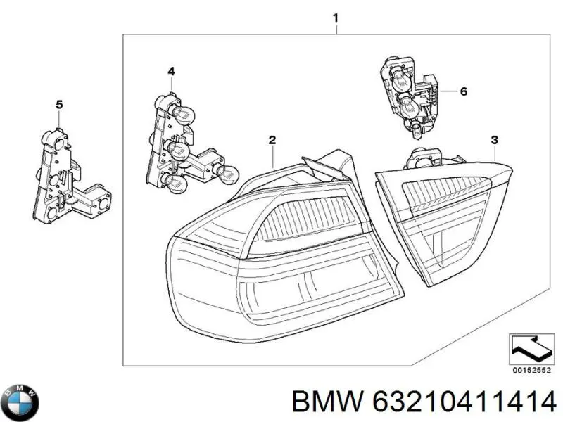  BMW 63210411414 цена, от 483.39 USD