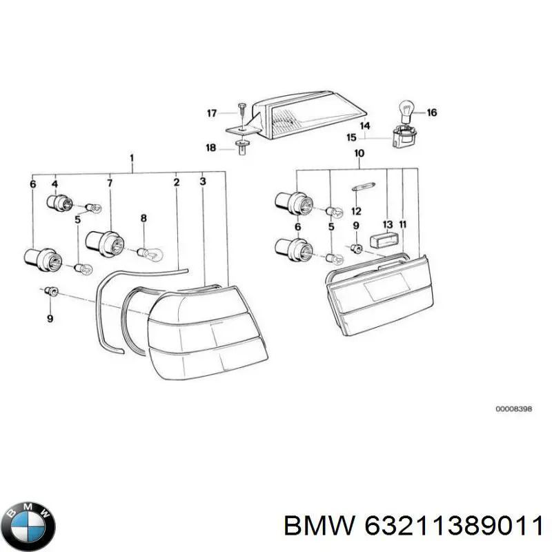 Купить 82199404278 BMW Стоп задний