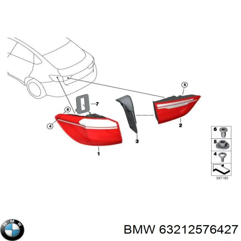 Купить 63217314863 BMW Стоп задний