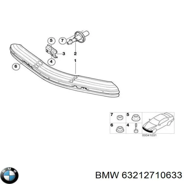 Фонарь задний левый, внутренний BMW 63212710633 цена, от 90.13 USD