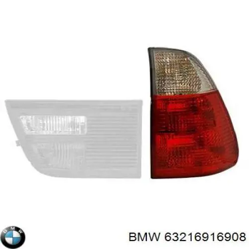 63216916908 BMW lanterna traseira direita externa